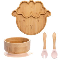 Thumbnail for BambooGuard | Sicuro e Ecologico per Mangiare - Set di Piatti per Bambini con Ventosa