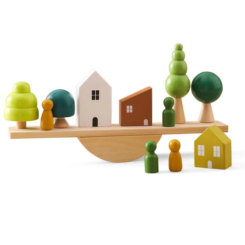ForestBalance | Stack, string and play - Wooden balance game with forest animals