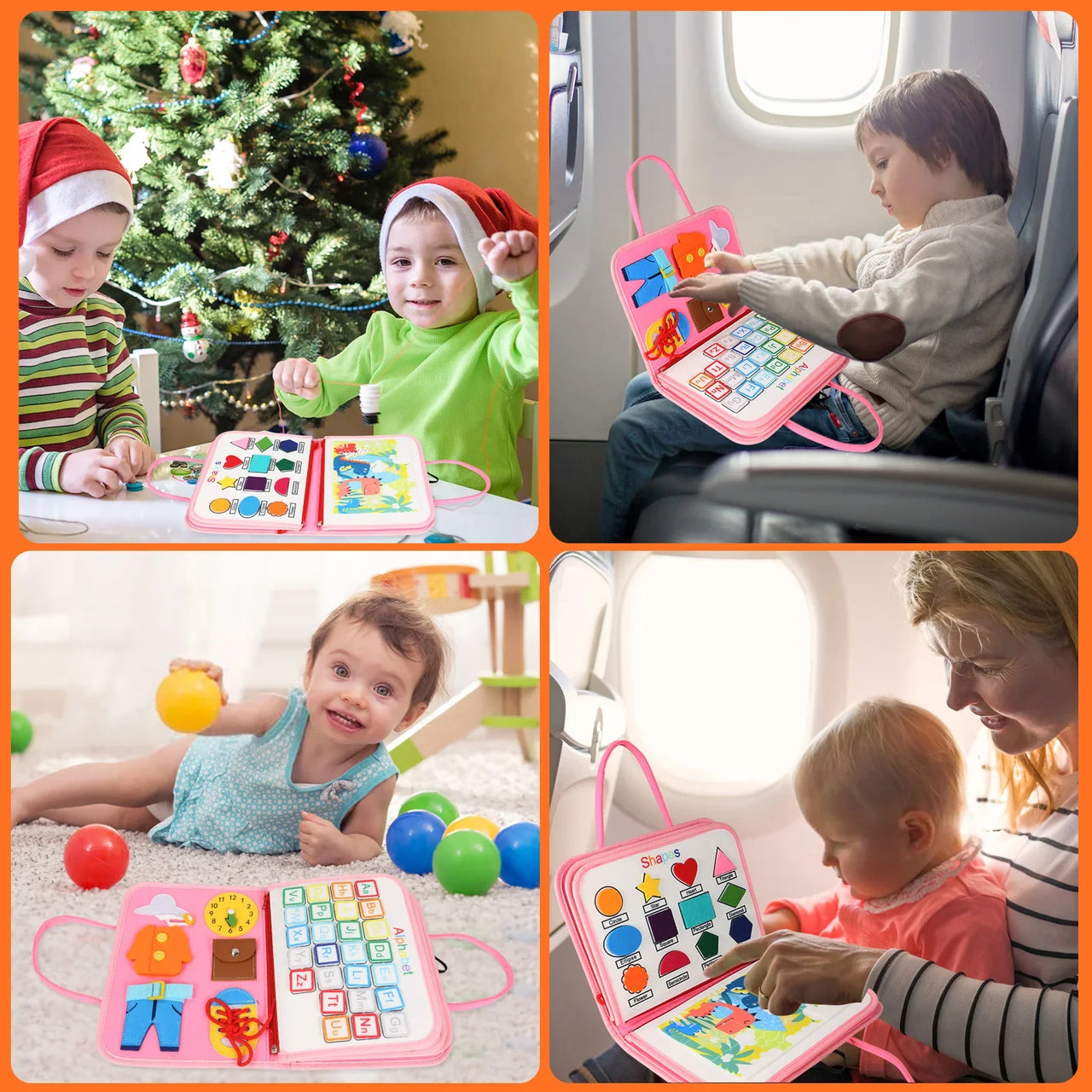BusyBuddy | Entdecken und Lernen - Montessori Aktivitätenboard für Kleinkinder