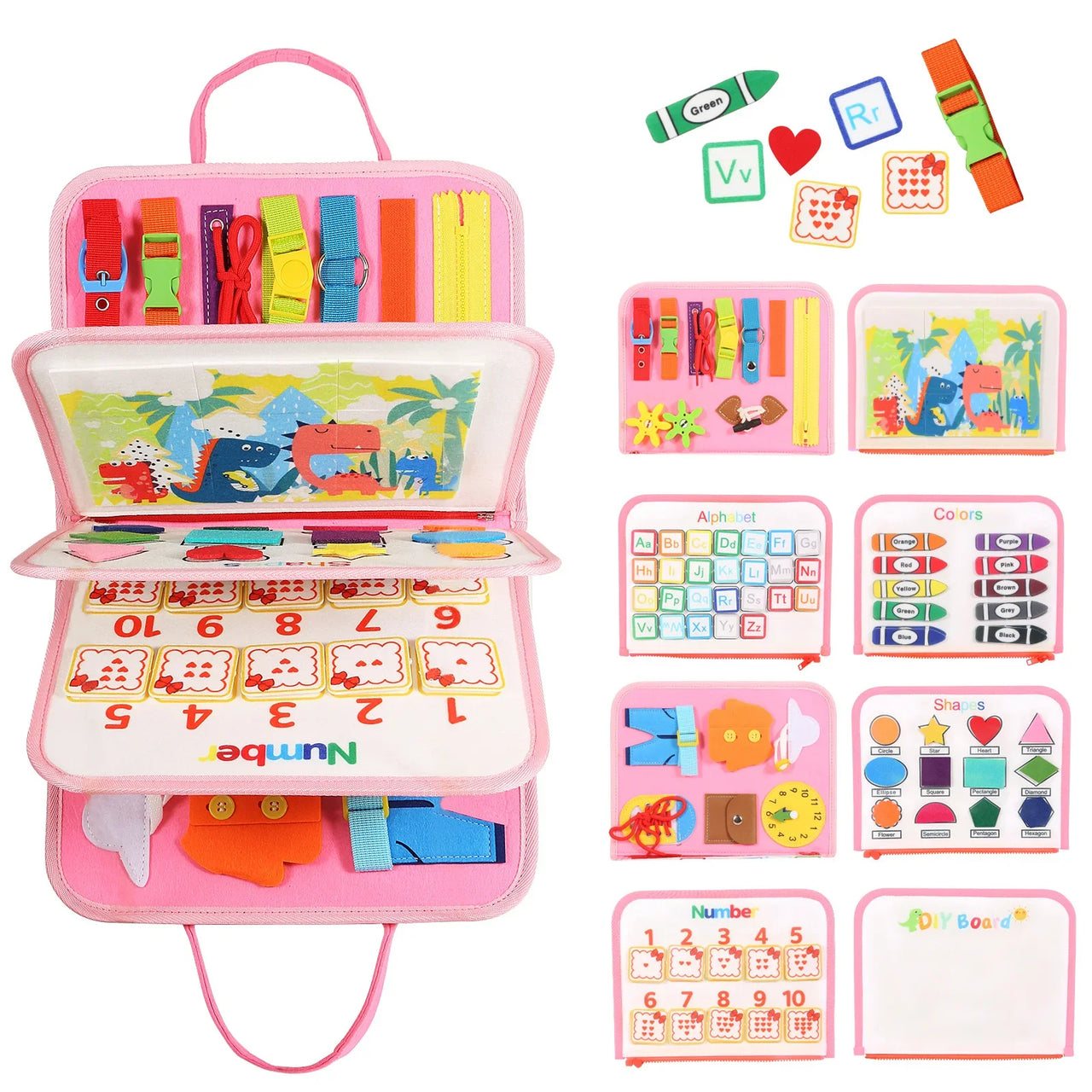 BusyBuddy | Entdecken und Lernen - Montessori Aktivitätenboard für Kleinkinder