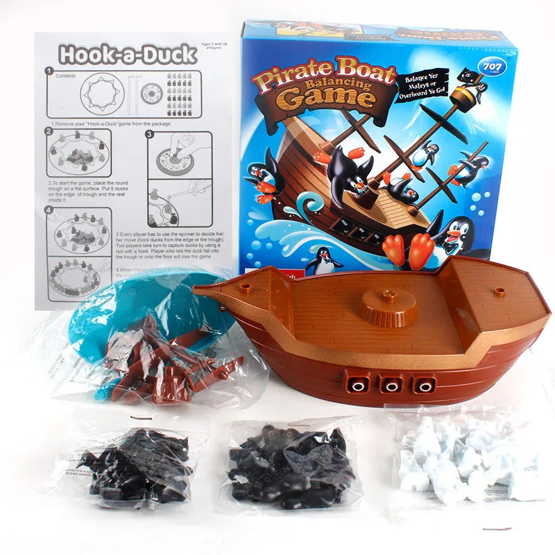 Bateau Pirate Équilibre | Convivialité & Tension - Plaisir de Jeu de Société