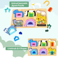 Thumbnail for GeoZoo | Tierisches Puzzlevergnügen - Montessori geometrisches Puzzle für Kinder