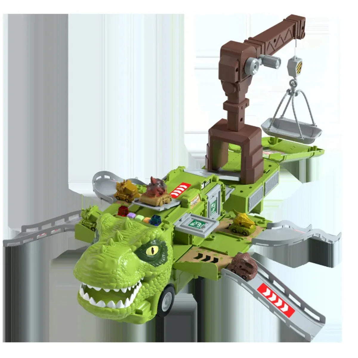 DinoRacer | Vivez une aventure préhistorique - jouet camion dinosaure 2-en-1