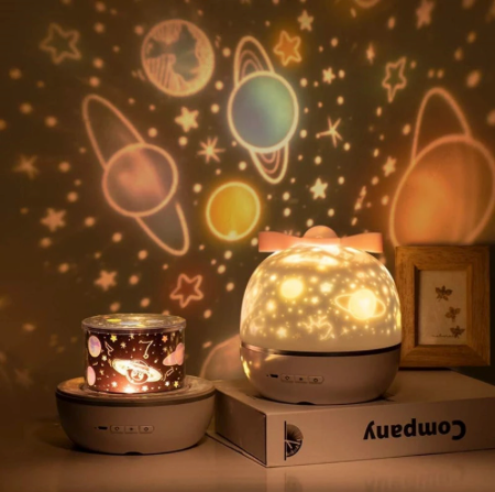 Lampada Proiettore Cielo Stellato Ricaricabile USB | Atmosfera Magica - Motivi e Rotazione