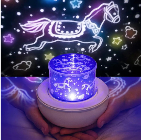 Lampada Proiettore Cielo Stellato Ricaricabile USB | Atmosfera Magica - Motivi e Rotazione