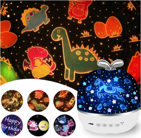 Lampada Proiettore Cielo Stellato Ricaricabile USB | Atmosfera Magica - Motivi e Rotazione