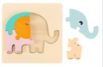 PuzzlePlane | Luftiges Lernvergnügen - Holzflugzeugpuzzle für Kleinkinder