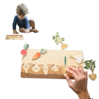 Thumbnail for MemoGroei | Spielerisches Lernen - Holz Montessori Gedächtnisspiel und Bauklötze