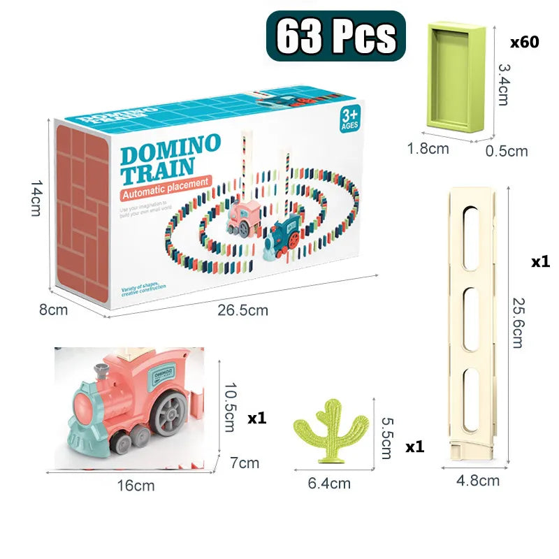 DominoTrain | Bringt Spielspaß und Bildung zusammen - Automatisches Domino-Spielset