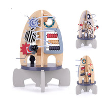 Thumbnail for RocketQuest | Aventura espacial para los más pequeños - Cubo de actividades de madera con juguetes sensoriales