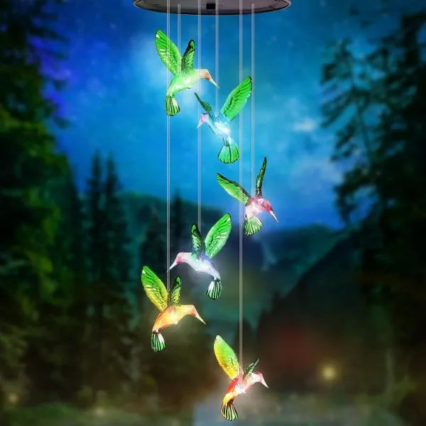 LumiFladder | Magische Atmosphäre für deinen Garten - Solar LED Windspiel