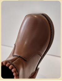 Thumbnail for Stijlvolle Zwarte Leren Enkellaars voor Kinderen met Anti-Slip Zool – Maat 23-36 4