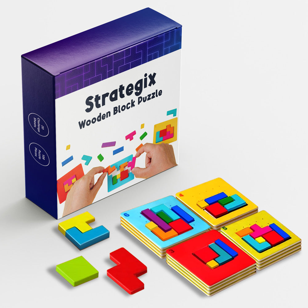 BrainBlocks | Défi de puzzle ludique - Jouet de construction éducatif