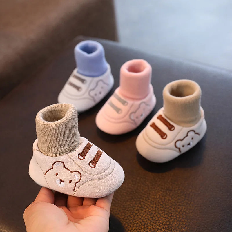 Toddler Sneaker Socks | Antislip Babyschoenen 0-24 Maanden – Veilig en Comfortabel Leren Lopen 1