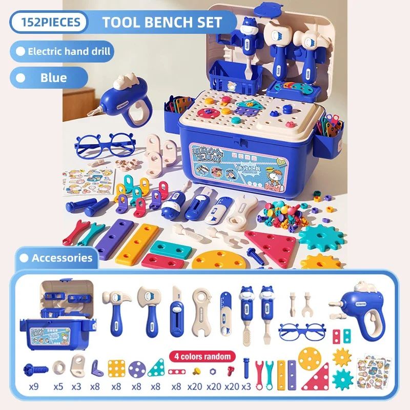 Tool Master Gereedschapskist | 3-in-1 Speelset voor Kinderen 3+ – Creativiteit en vaardigheden ontwikkelen 11