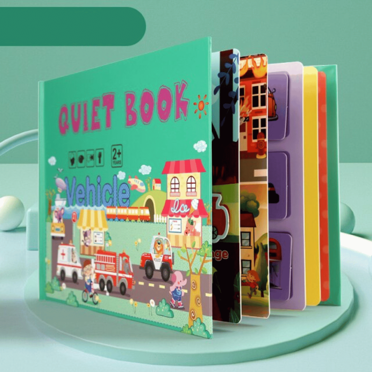 LearnPlay | Divertimento educativo - Giocattolo attività Montessori Libro sensoriale silenzioso per bambini piccoli