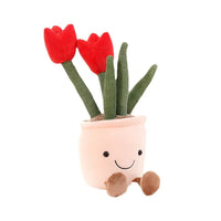 Thumbnail for BloomBuddy | Cheerful cuddle fun - Soft plush tulip in playful colors