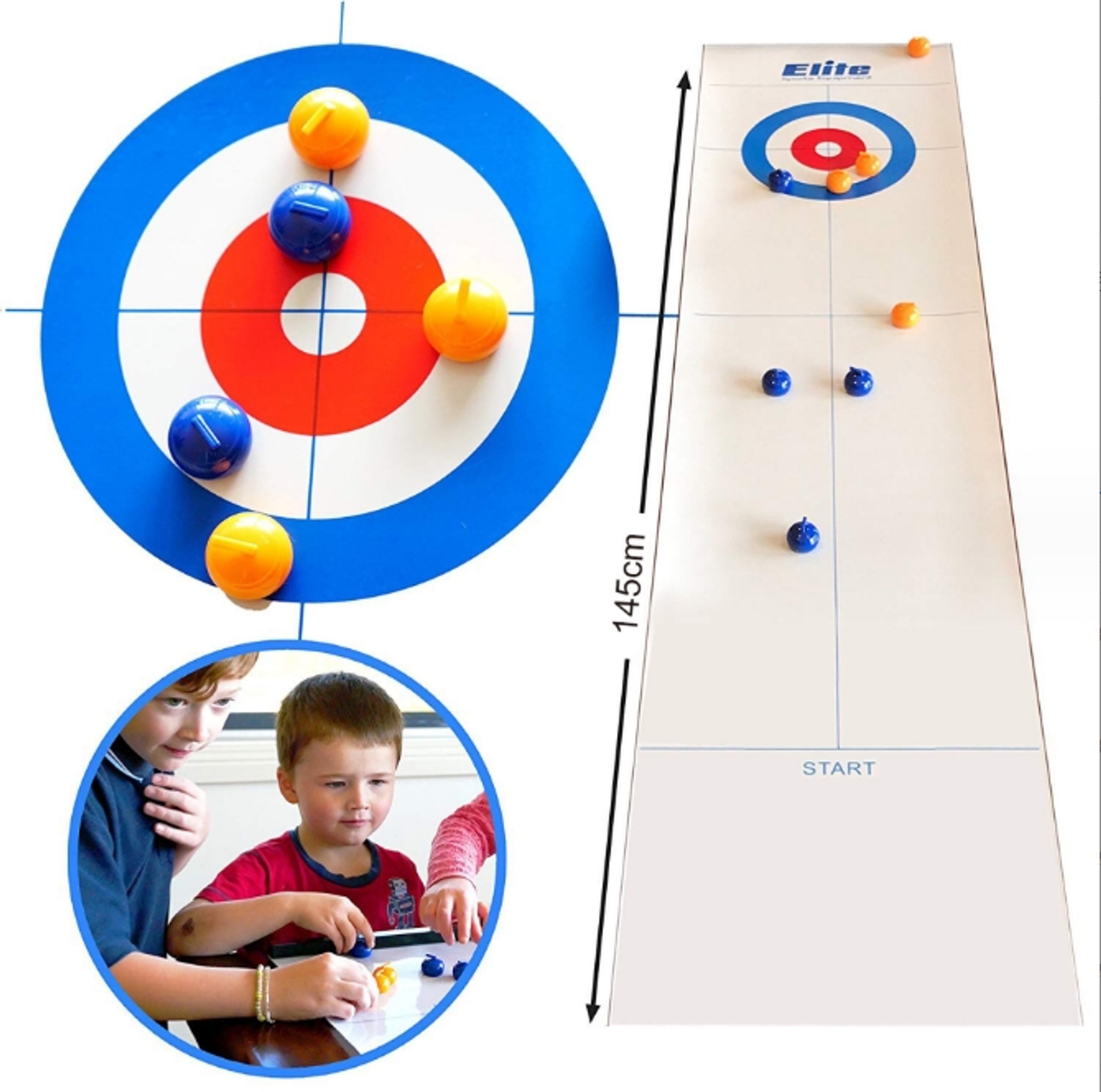CurlMaster | Plaisir passionnant pour toute la famille - Mini-set de curling pour des heures de divertissement à la maison