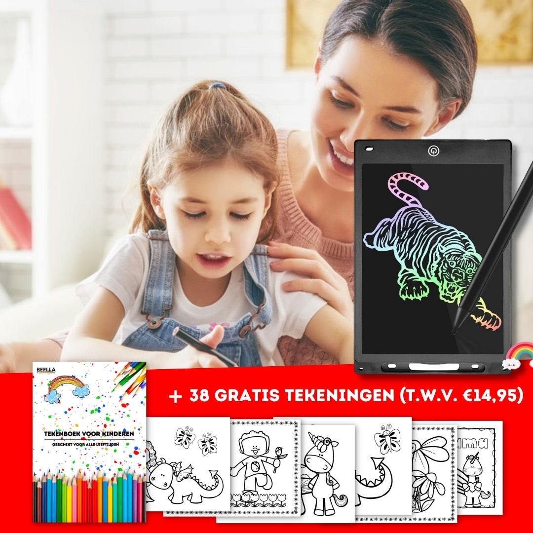 CreativeScribble | Lass die Kreativität fließen - LCD-Zeichentablett für Kinder