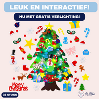Thumbnail for Vilt Kerstboom | DIY Kerstdecoratie met 32 Ornamenten & Verlichting, 3+ – Creëer Magische Kerstherinneringen 0