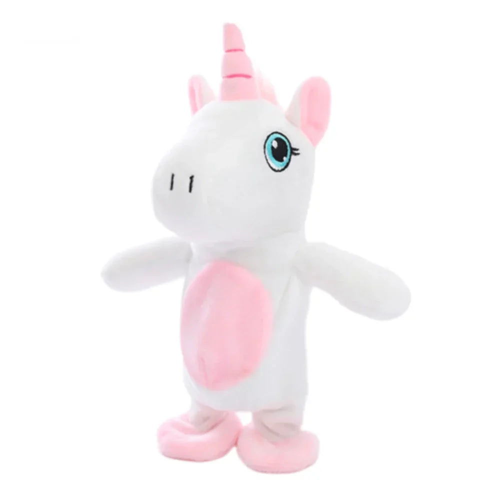 MagicTalk | Divertimento incantevole - Peluche unicorno parlante e camminante