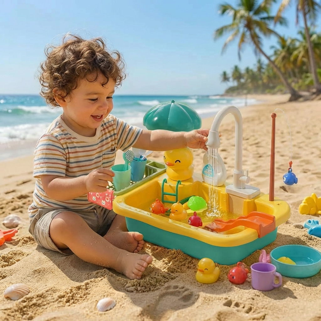 Waterplezier Gootsteenset | Kinderspeelkeuken Met Visspel, 3+ – Creatief Leren Met Waterplezier 5