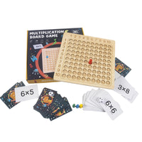 Thumbnail for Ecotoys MathMaster | Spaß beim Lernen - Houten Montessori Multiplikationsspiel mit Flashcards
