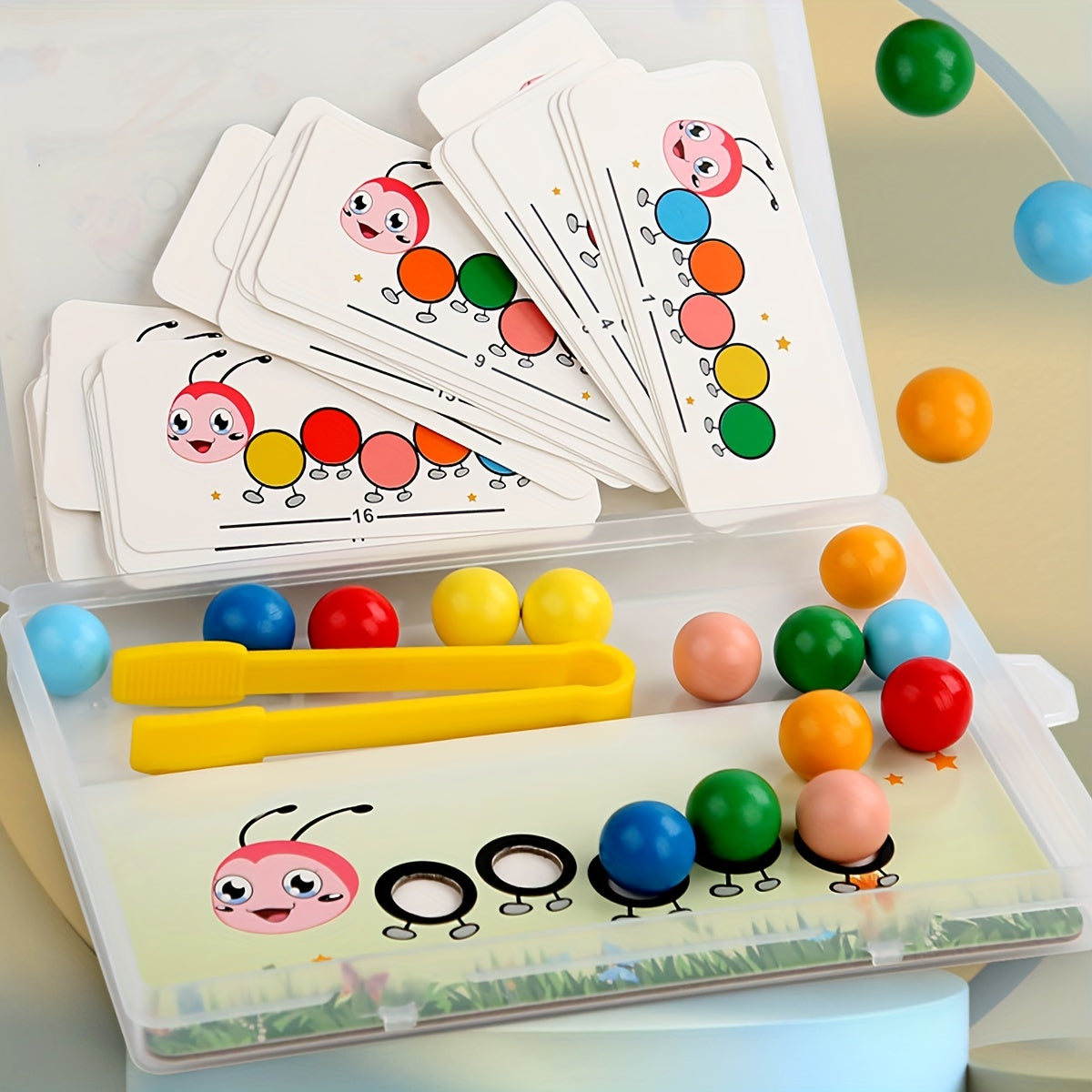 Ecotoys Arcobaleno Worm Stack | Giocando a Impilare - Giocattolo Educativo Montessori per Impilare