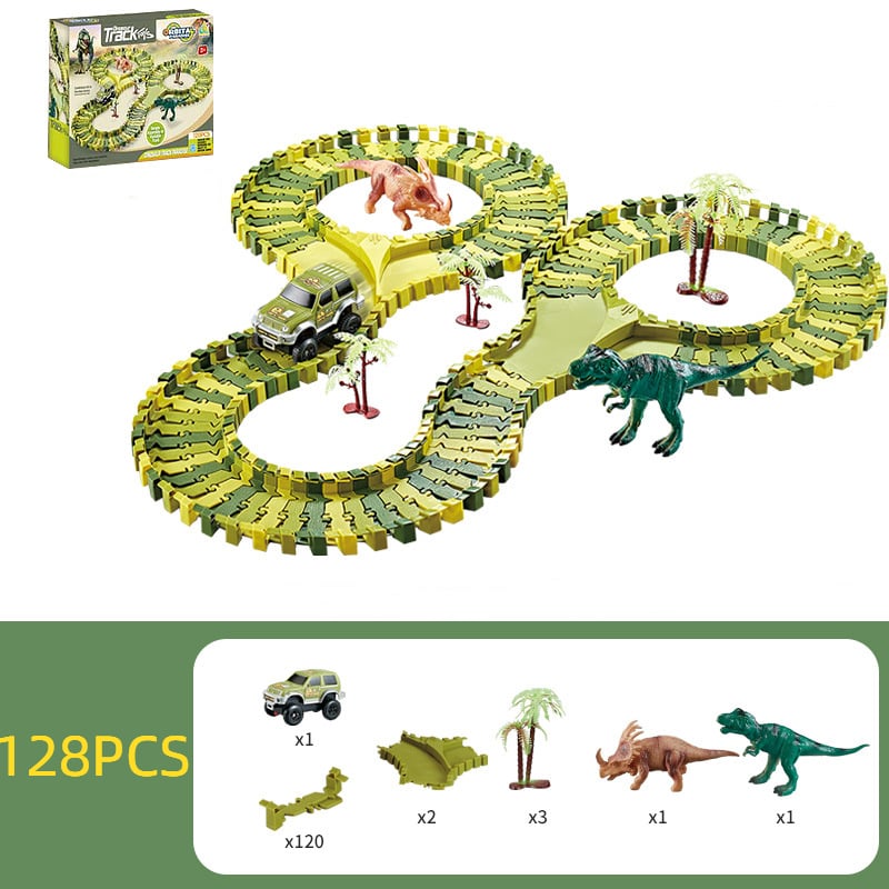 Flexibler Rennstrecke - Flexibles Schienenset Rennbahn-Spielzeugset