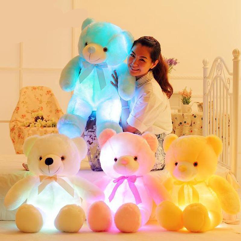 GlowTeddy | Erleuchte die Nacht - LED Teddy Bär Kuscheltier für Kinder