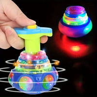 Thumbnail for GlowSpin | Magiczne widowisko świetlne - Obracająca się żyroskop z oświetleniem LED