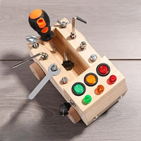 Thumbnail for EcoToys LightPlay | Estimule o Aprendizado e o Desenvolvimento - Quadro de Luz LED de Madeira Montessori para Crianças