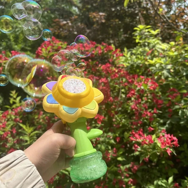 BubbleBlossom | Diversión mágica de burbujas - Máquina automática de burbujas de girasol