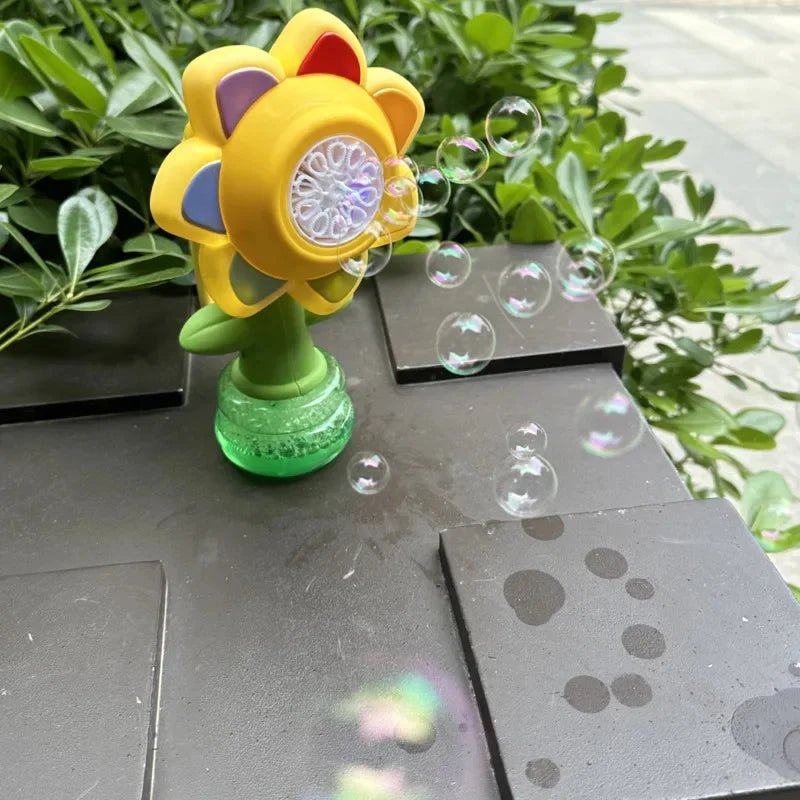 BubbleBlossom | Diversión mágica de burbujas - Máquina automática de burbujas de girasol