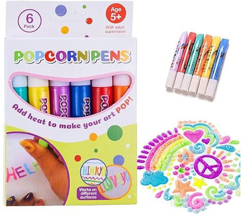 PuffyPop Pennen | Magico divertimento di disegno 3D - Pennarelli colorati fai-da-te che si gonfiano