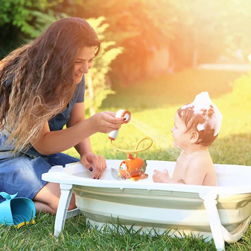 AquaSpray | Spritziger Badespaß - Elektrische Duschkopf und Wasserspielzeug für Babys