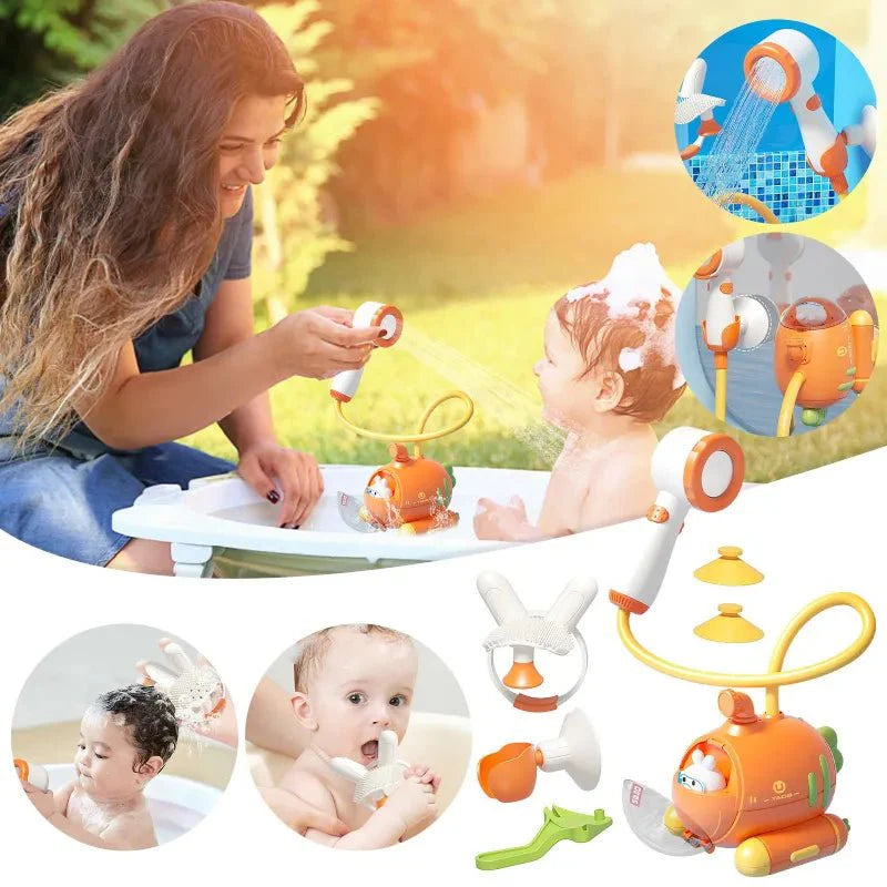 AquaSpray | Spritziger Badespaß - Elektrische Duschkopf und Wasserspielzeug für Babys