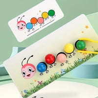 Thumbnail for Ecotoys Arcobaleno Worm Stack | Giocando a Impilare - Giocattolo Educativo Montessori per Impilare