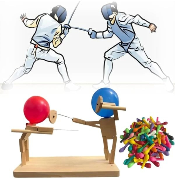 Bamboo Playmates | Laugh together, play together - Wooden fighting robots