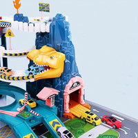 Thumbnail for DinoRush | Spannendes prähistorisches Abenteuer - Dinosaurier-Spielset mit Rennbahn und Bergstrecke