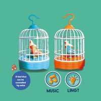 Thumbnail for Gabbia per Uccelli Interattiva FeatherTune | Gabbia per Uccelli Gioca e Impara per Bambini - Funzione Luce e Suono