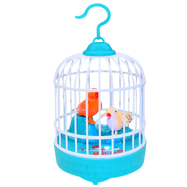Gabbia per Uccelli Interattiva FeatherTune | Gabbia per Uccelli Gioca e Impara per Bambini - Funzione Luce e Suono