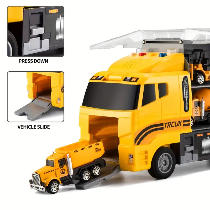 MiniMover | Kreativer Bau Spaß für Kinder - Spielzeugset mit Diecast Fahrzeugen