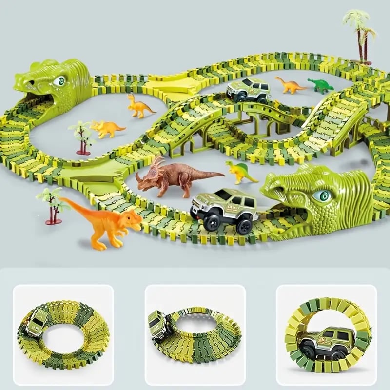 Flexibler Rennstrecke - Flexibles Schienenset Rennbahn-Spielzeugset