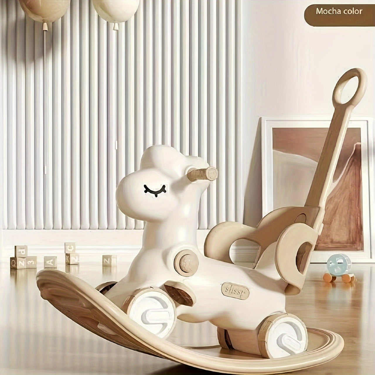 Shining Baby Schommelpaard | Magisch plezier voor je kleintje - 2-in-1 Schommelpaard en Loopfiets
