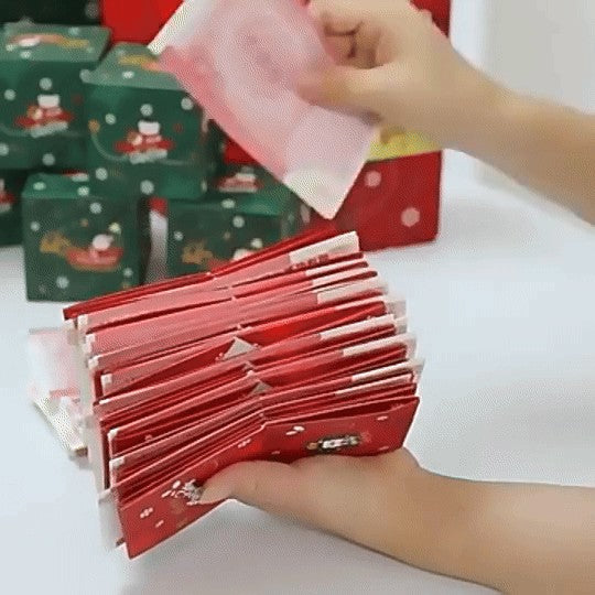 MerryPop Geldgeschenkbox | Kerstmis surprise doos rood & groen – Magisch geldcadeau verpakken