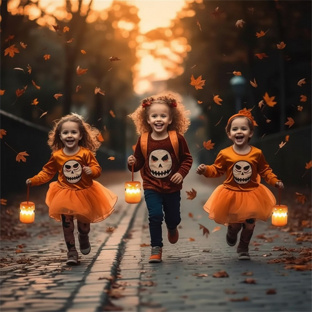 SpookyLight pompoen-lamp | LED Halloween-lampje, oplaadbaar – Magisch speelplezier voor elk kind
