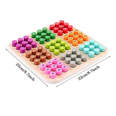 Houten Sudoku Spel 3D Nummers Kinderspeelgoed | Educatief