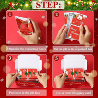 Thumbnail for MerryPop Geldgeschenkbox | Kerstmis surprise doos rood & groen – Magisch geldcadeau verpakken
