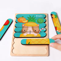 Thumbnail for Ecotoys Wooden 3D Vehicle & Fruit Puzzles | Educational Toys for Creative Children - Learn and Play with Puzzles for Your Child